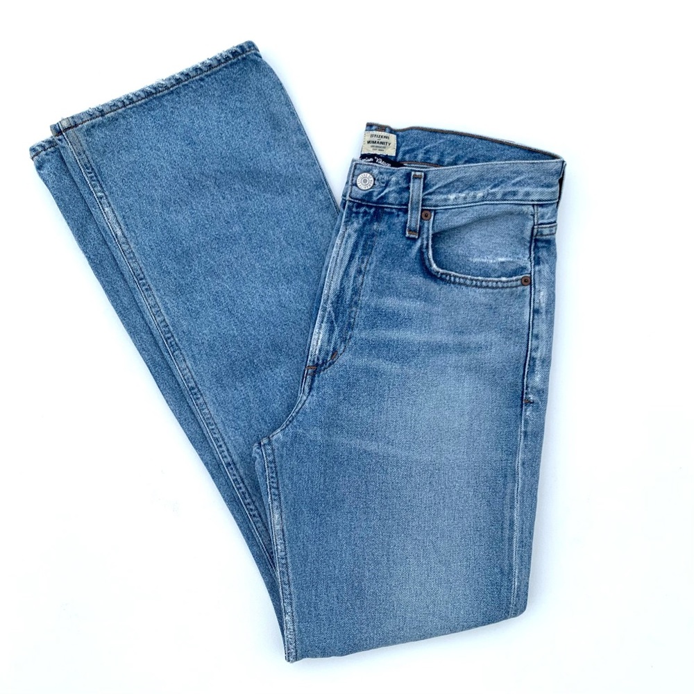 Citizens of Humanity Jeans Libby Relaxed Bootcut Straight Leg Distressed Size 27